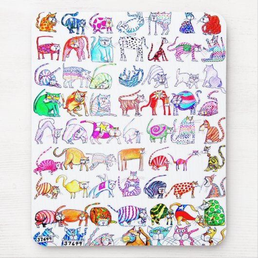 猫 マウスパッド (正面)