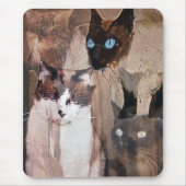 猫 マウスパッド (正面)