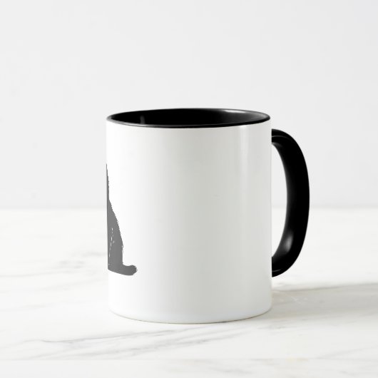 猫 マグカップ (正面右)