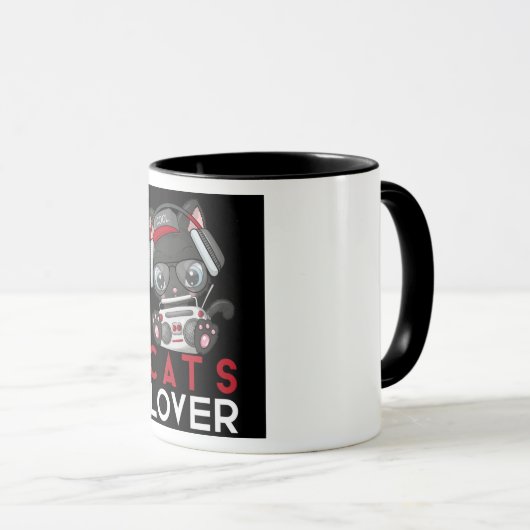 猫 マグカップ (正面右)