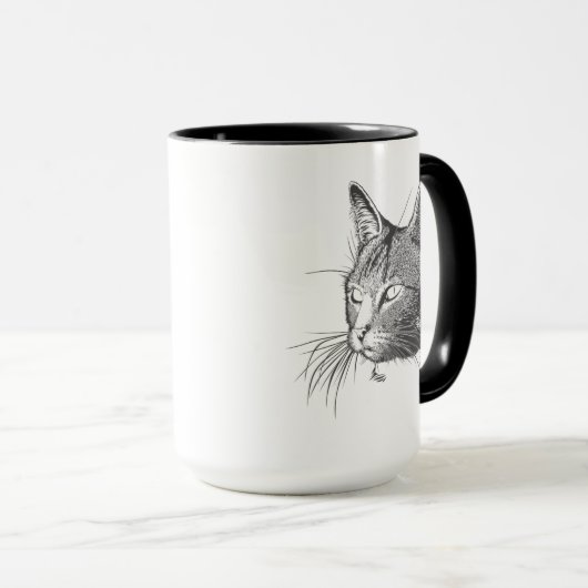 猫 マグカップ (正面右)