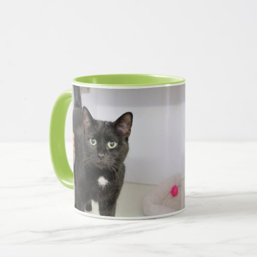 猫 マグカップ (正面左)