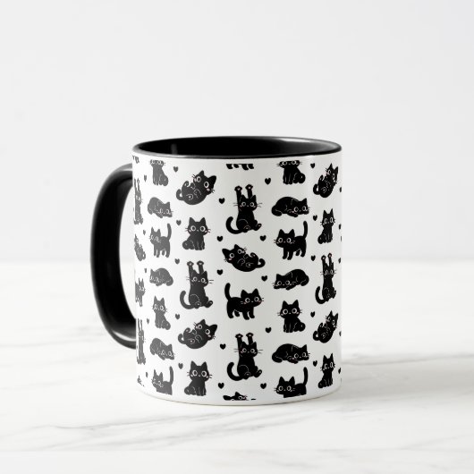 猫 マグカップ (正面左)