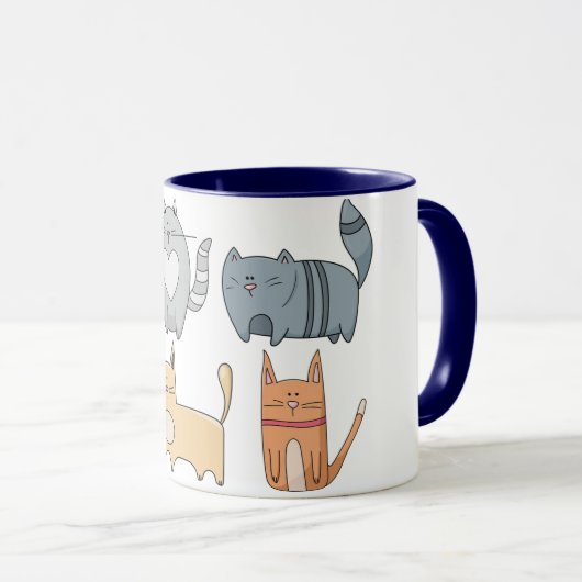 猫 マグカップ (正面右)