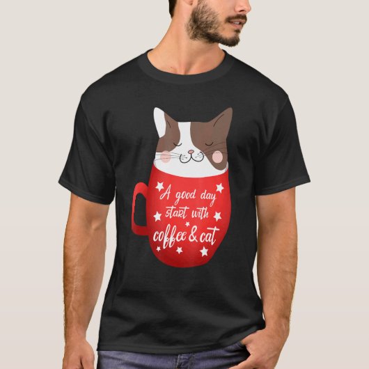 猫 マグカップ 猫 Tシャツ (正面)