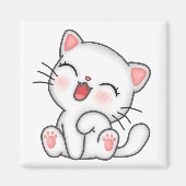 猫 マグネット (正面)