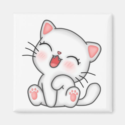 猫 マグネット (正面)