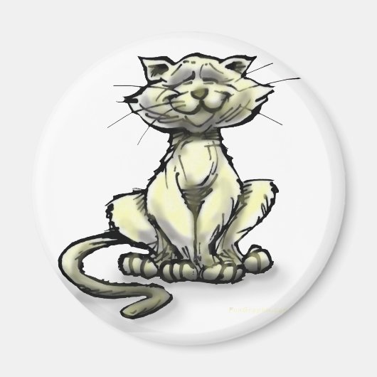 猫 マグネット (正面)