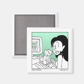 猫 マグネット (正面/裏面)