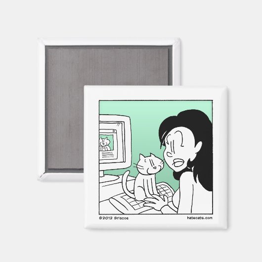 猫 マグネット (正面/裏面)