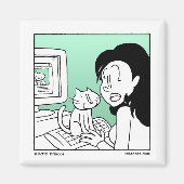 猫 マグネット (正面)