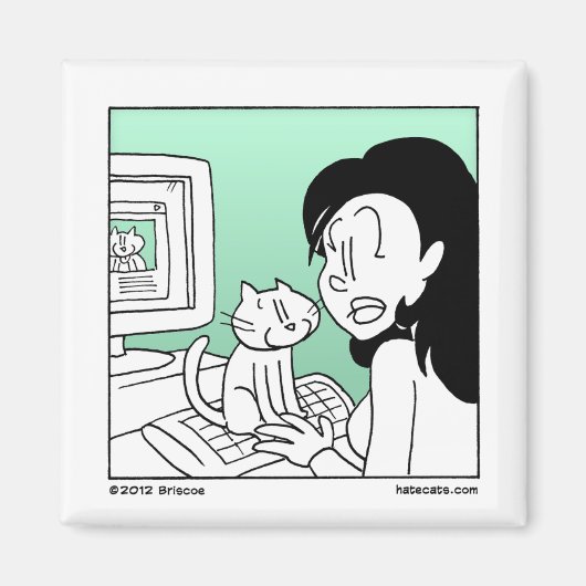 猫 マグネット (正面)