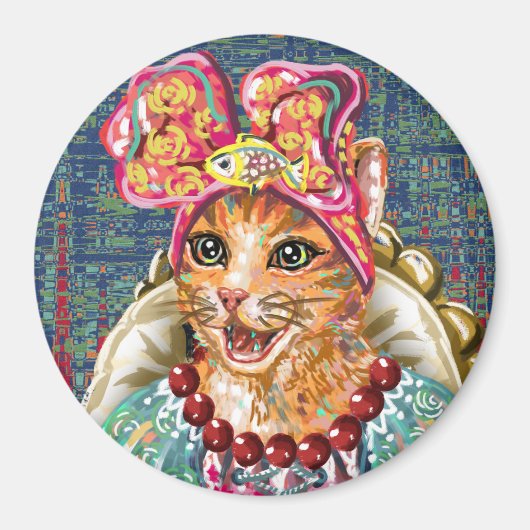 猫 マグネット (正面)