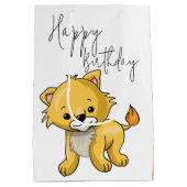 猫 ミディアムペーパーバッグ (裏面)