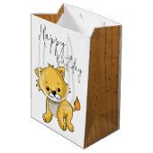 猫 ミディアムペーパーバッグ (裏面アングル)