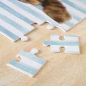 猫、メインのあらいぐま ジグソーパズル (側面)