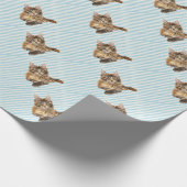 猫、メインのあらいぐま ラッピングペーパー (角)