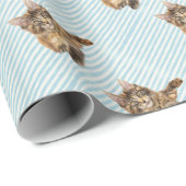 猫、メインのあらいぐま ラッピングペーパー (ロールコーナー)