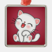 猫 メタルオーナメント (正面)