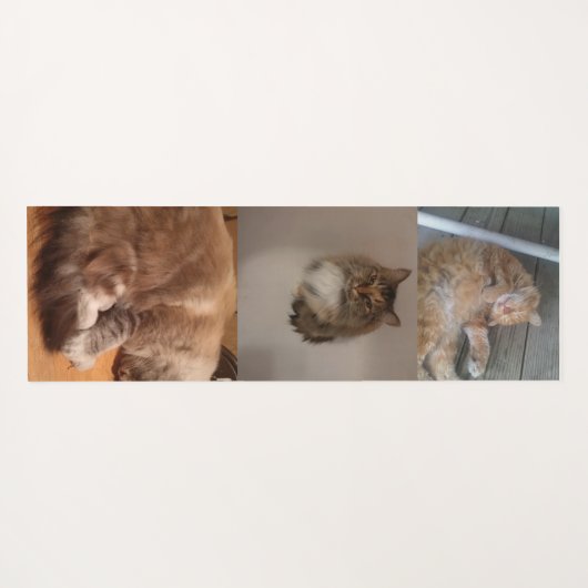 猫 ヨガマット (裏面(横))
