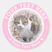 猫 ラウンドシール (正面)