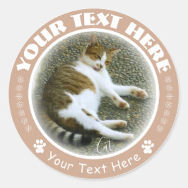 猫 ラウンドシール