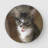猫 ラウンド壁時計 (正面)