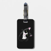 猫 ラゲッジタグ (裏面縦)
