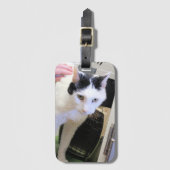 猫 ラゲッジタグ (正面縦)