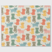 猫 ラッピングペーパー (フラット)