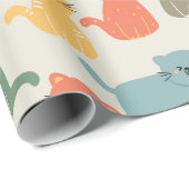 猫 ラッピングペーパー (ロールコーナー)