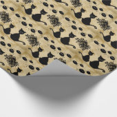 猫 ラッピングペーパー (角)