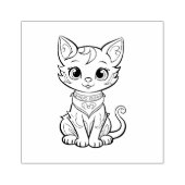 猫 ラバースタンプ (インプリント)