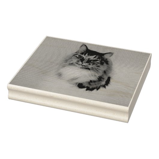 猫 ラバースタンプ (スタンプ)