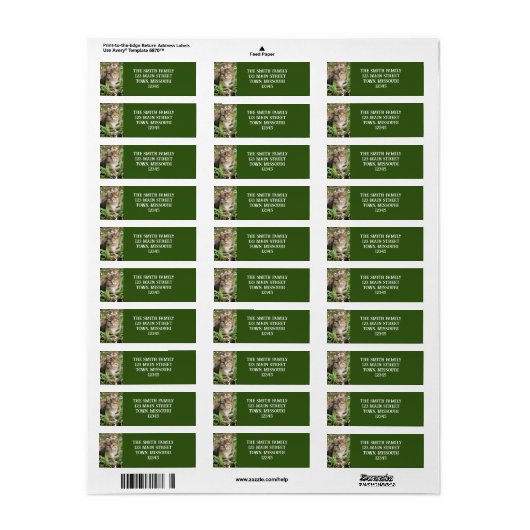 猫 ラベル (フルシート)