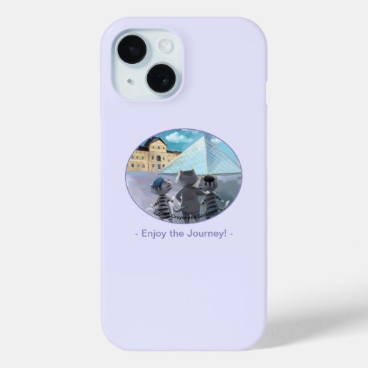 猫 ルーヴル パリ - 楽しむ スマホケース Case-Mate iPhoneケース (裏面)