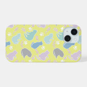 猫 レモン グリーン iPhone 15ケース (裏面横)