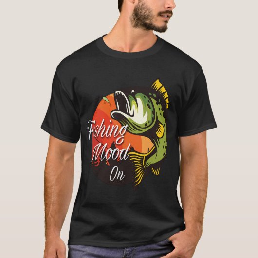 猫 レモン 魚 Tシャツ (正面)