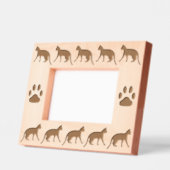 猫 レーザー彫刻フレーム (左)