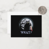 猫 何 殺意満々の黒猫がナイフを持ったハロウィン ノートカード (正面/裏面インサイチュ)