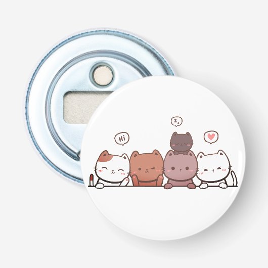猫, 動物, 楽しい 栓抜き (正面)