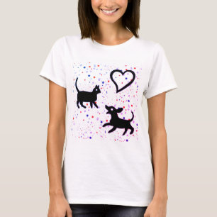 猫,動物,犬 Tシャツ