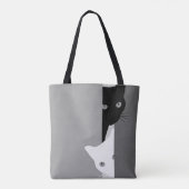猫、動物、自然 トートバッグ (裏面)