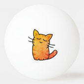 猫 卓球ボール (裏面)