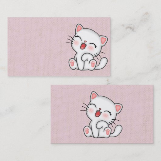 猫 名刺 (正面/裏面)