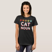 猫,名詞 Tシャツ (正面フル)