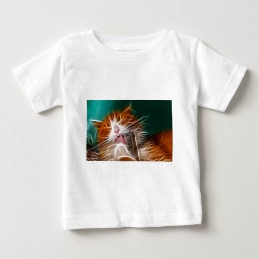 猫 子猫 かわいい ペット 鳴き声 ベビーTシャツ (正面)