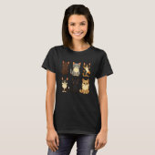 猫+子猫+かわいい+猫好き Tシャツ (正面フル)