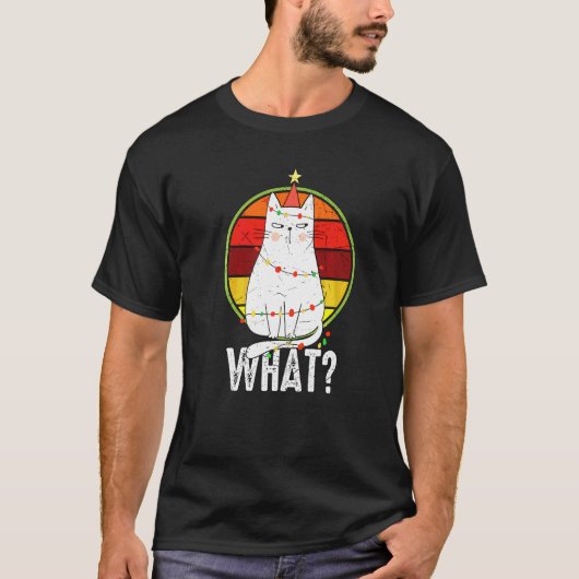 猫+子猫+クリスマス+家族+おそろい+猫+Xmas Tシャツ (正面)