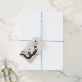 猫（徐北中） ギフトタグ (より糸付き)